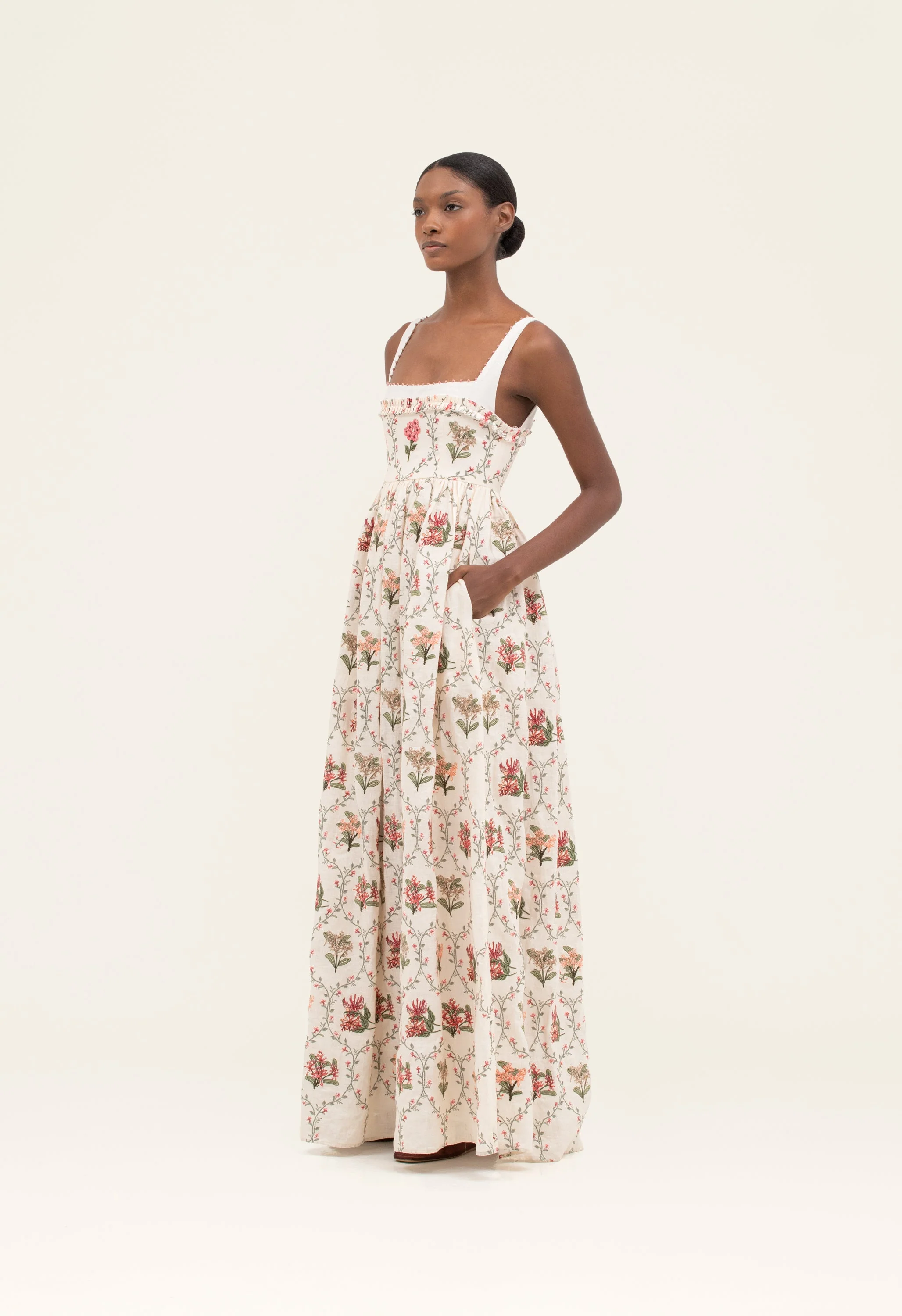 Barbara Orquidea Maxi Dress - Image 3