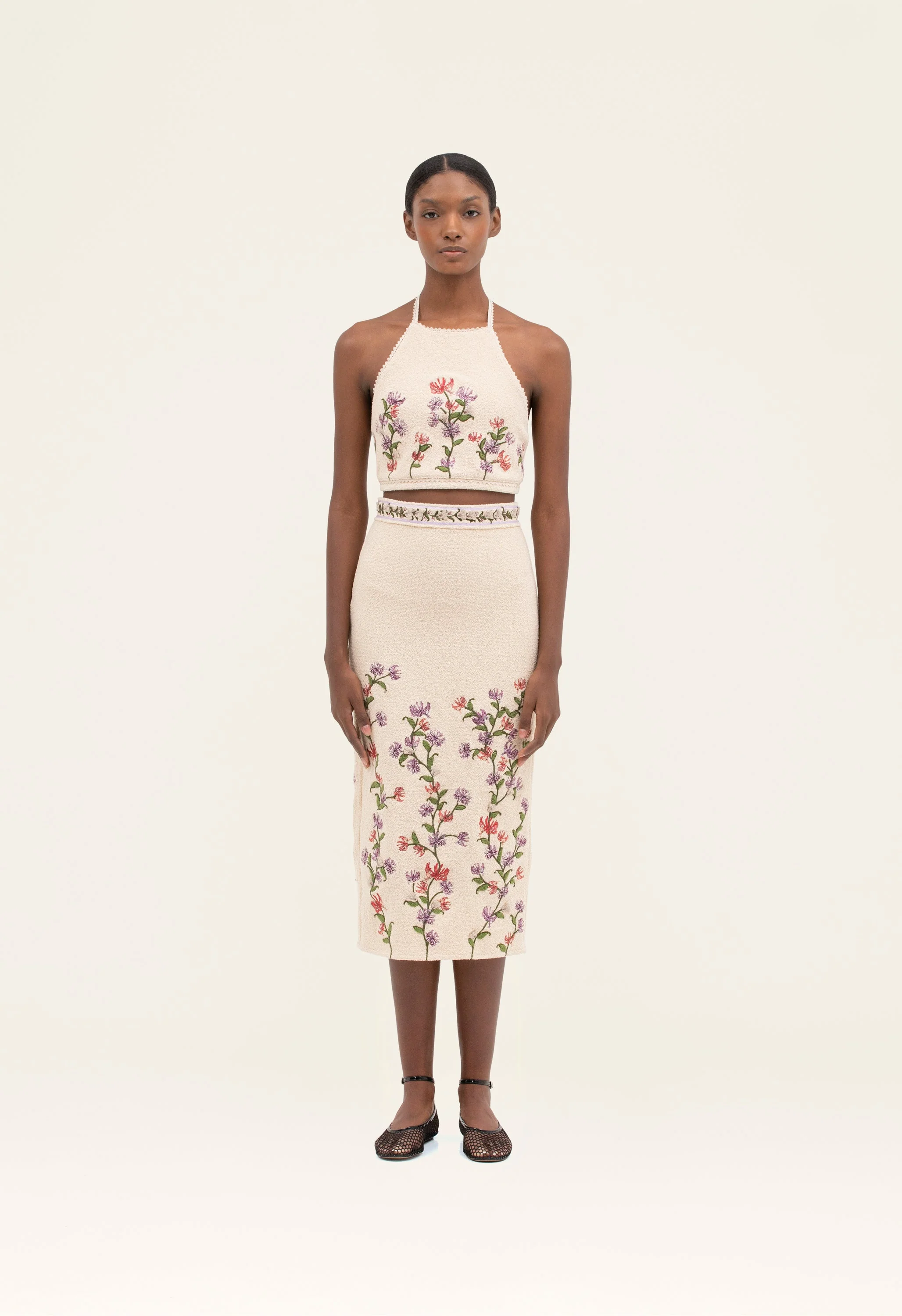 Chlorella Honeysuckle Midi Skirt - Image 3