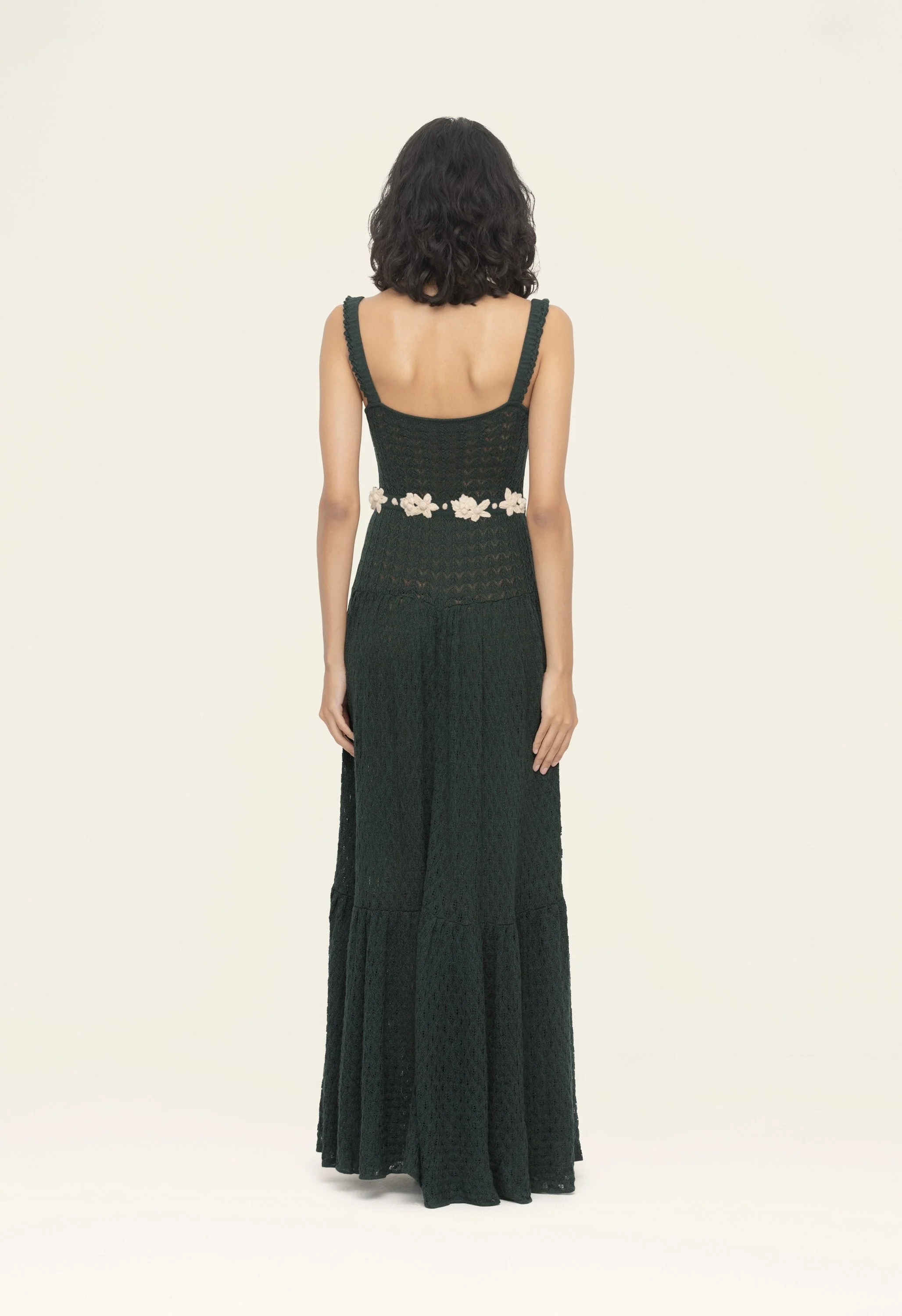 Lima Dark Green Maxi Dress - Image 3