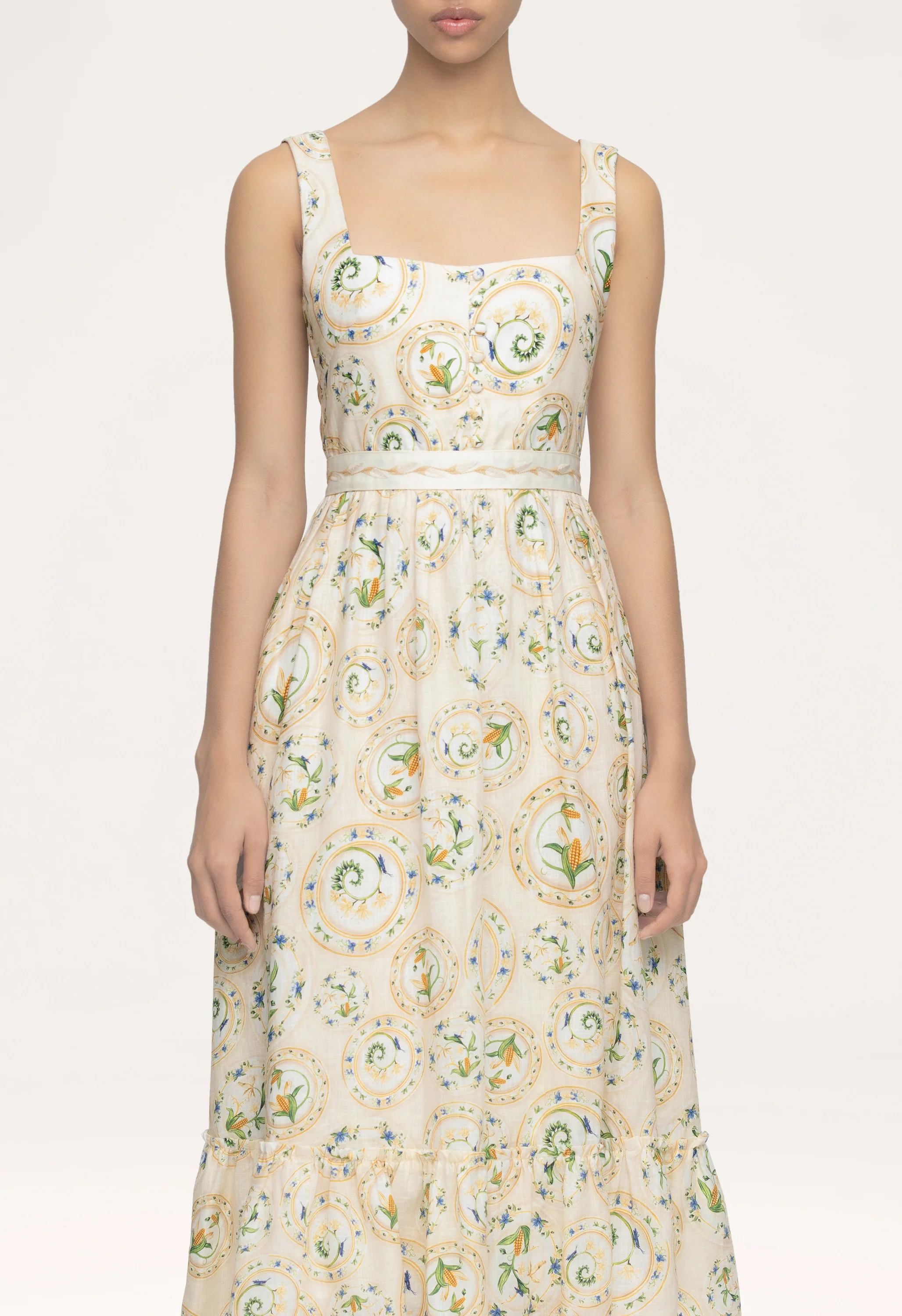 Melon Menaje Midi Dress - Image 4