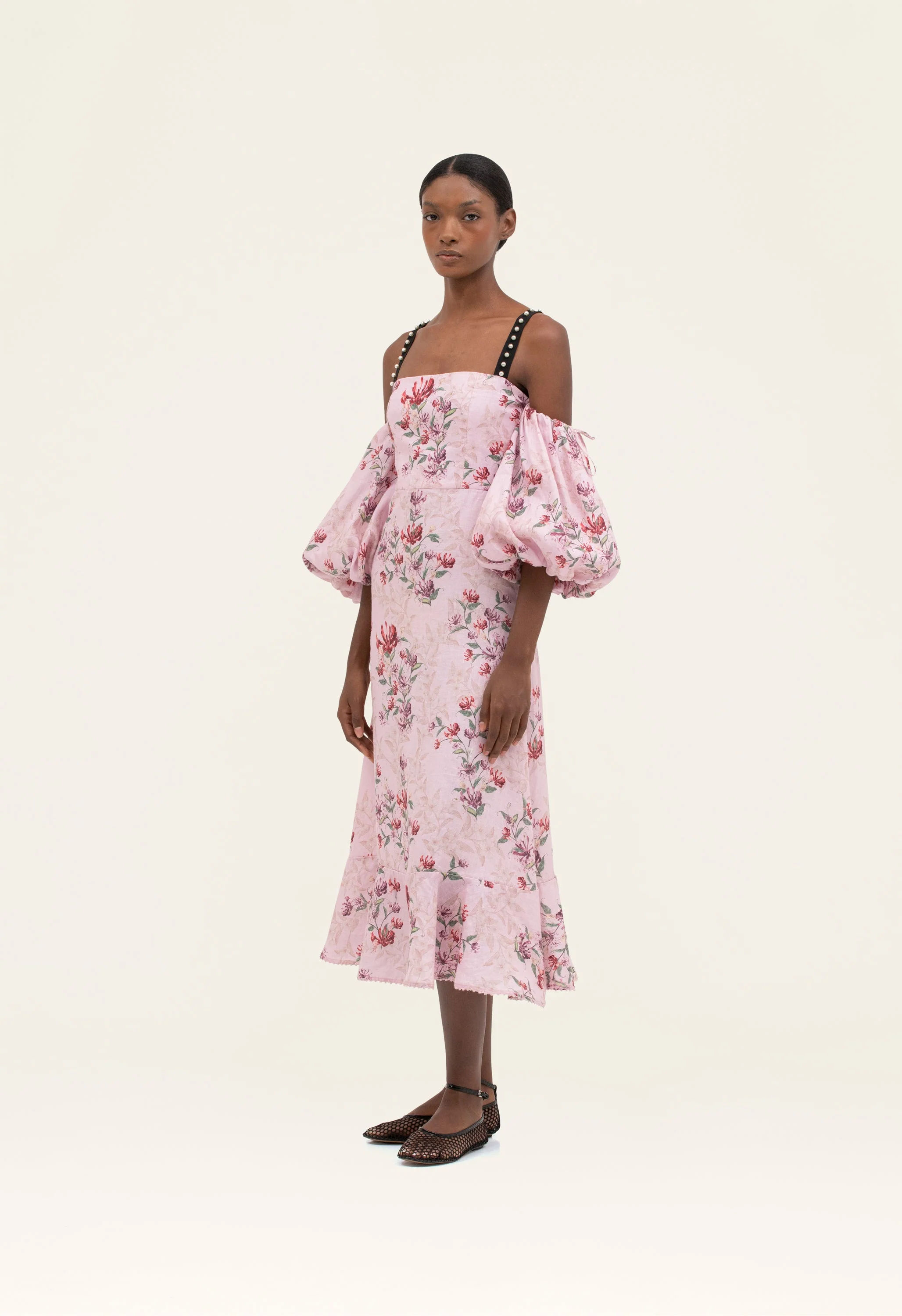 Mercedes Honeysuckle Midi Dress - Image 3