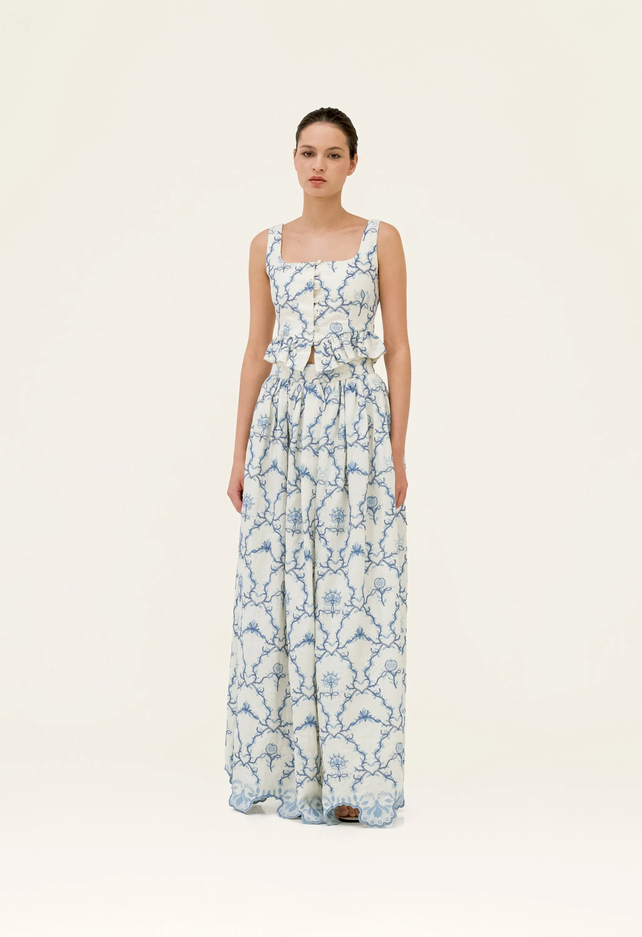 Tangelo Floritura Maxi Skirt - Image 3